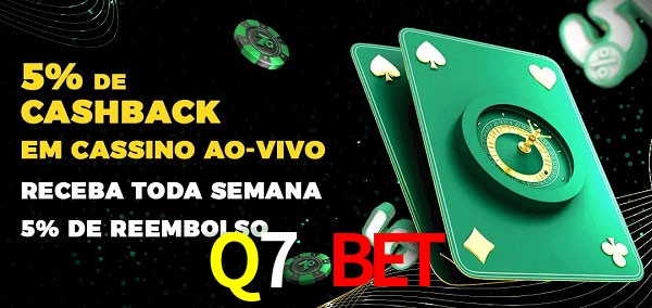 Promoções do cassino ao Vivo Q7 Bet